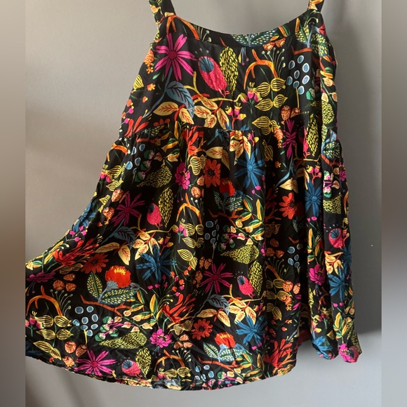 Natural Life Patti Mini Dress in black neon floral print - Picture 4 of 9